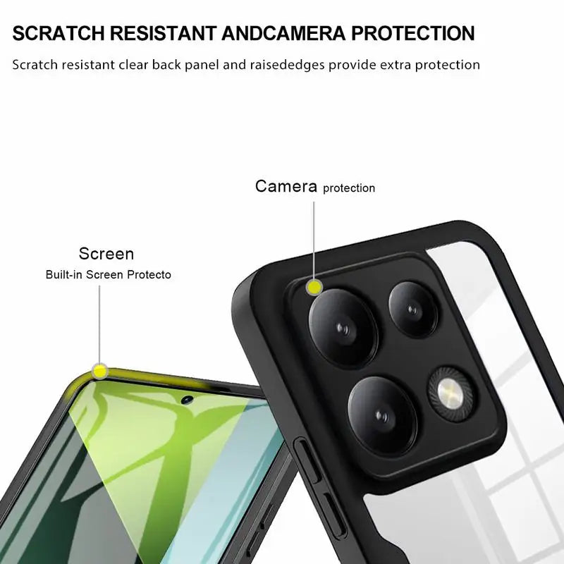 High-Quality Transparent 360-Degree Silicone Protection iPhone Case with MagSafe | 360-Degree Protection and Camera Lens Cover for Apple iPhone 16/16e, 15, 14, 13, 12 Pro Max, Pro, Plus & Mini Cover | Armor Case and Bumper Cover | Premium Phone Case