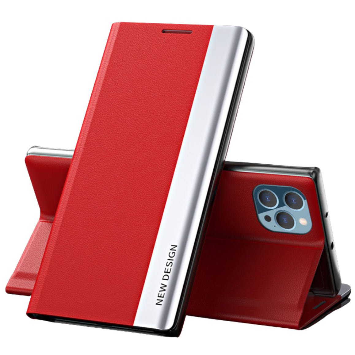 Premium Flip Book Cover with Magnetic Closure and Stand Function iPhone Case | MagSafe Flip Cover Case for Apple iPhone 16/15/14/13/12 Pro Max, Plus, Mini - Versatile Protective Cover