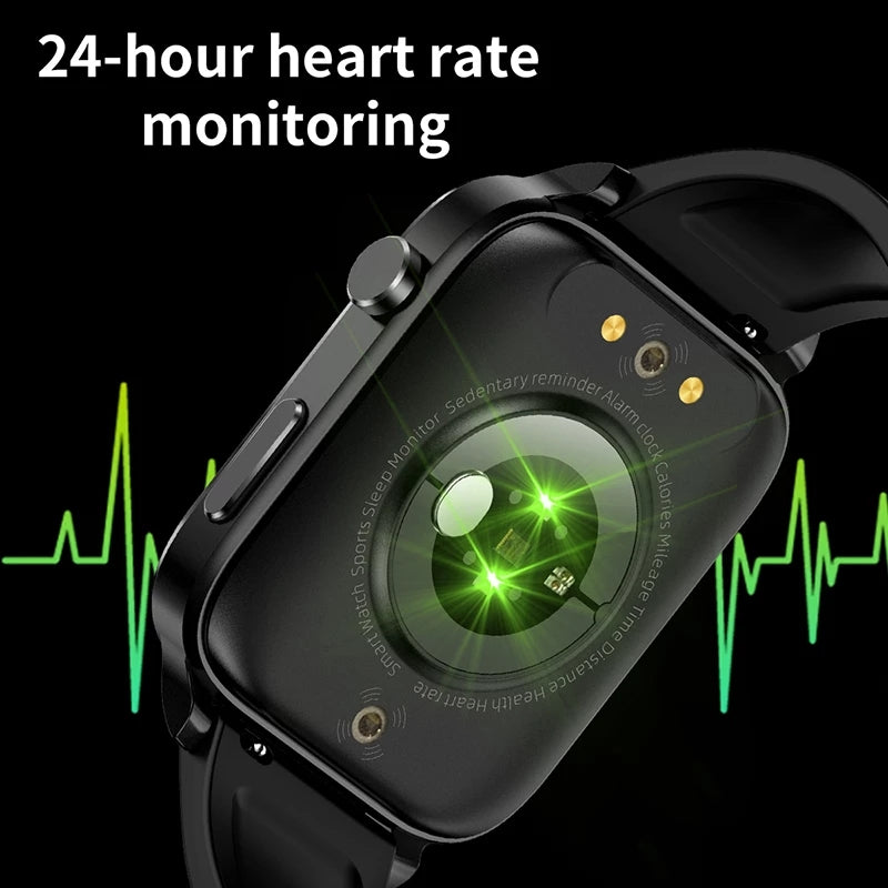 Premium Blood Glucose Smartwatch for Men and Women: AI Voice Assistant, Bluetooth Calling, Infrared SpO2 Sensor, Health Monitoring, ECG, PPG, Sleep, Heart Rate Monitor, Waterproof Fitness Tracker, Full Touch, Long Battery: iOS & Android Devices – Unisex
