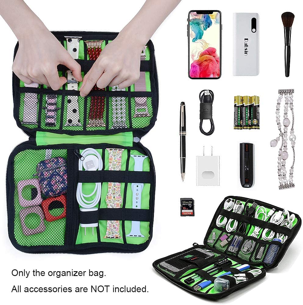 Premium Storage Bag for MacBook & Laptop Accessories – Fits 13", 14", 16" Devices – Travel Organizer Case for External Hard Drive, U-Disk, SSD, Charger, Headphones, Cables & More | Compact & Water-Resistant Design