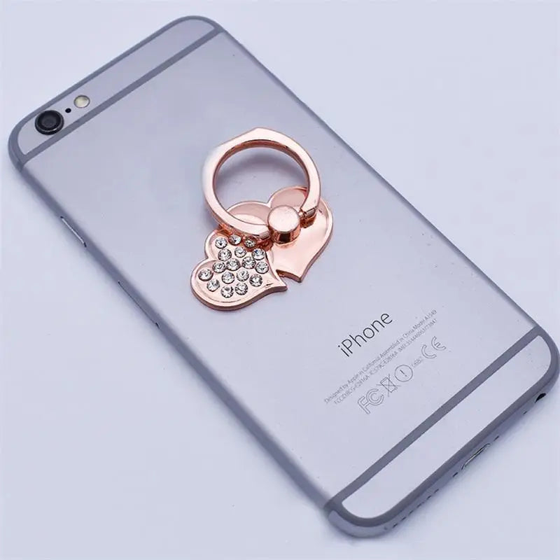 Luxus Diamant Shiny Edelsteine Metall Handy-Ringhalterung: Universal Telefonhalter, Drehbar für Apple iPhone, Samsung & mehr