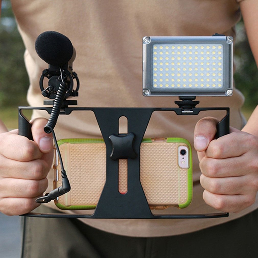 Kamera-Käfig Stabilisator für Smartphones: Filmproduktion Rig & Handgriff Halterung | Premium und Android - Phone Heaven Zone