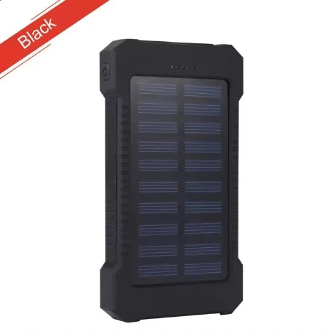 High-Quality Power Bank 20000mAh Solar Charger | Portable External Battery with 5V Fast Charging and Super Bright Flashlight for Smartphones, Apple iPhone, Samsung, iOS & Android On-the-Go