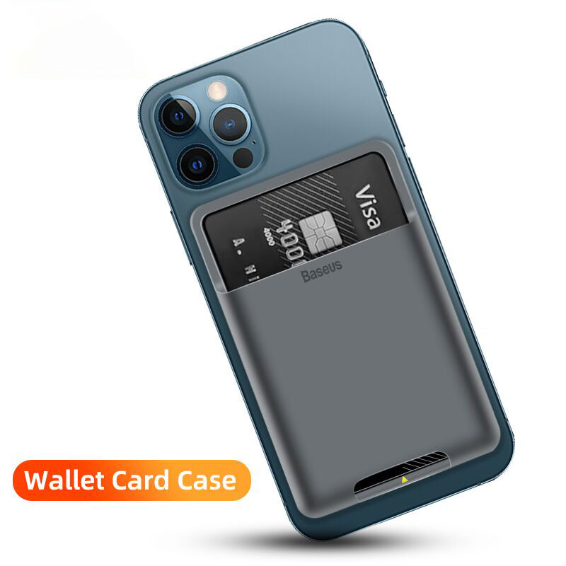 Premium MagSafe Silikon-Telefonkartenhalter: Schlankes Etui mit NetUI für Apple iPhone 15/14/13/12/11 Pro Max/Plus/Mini