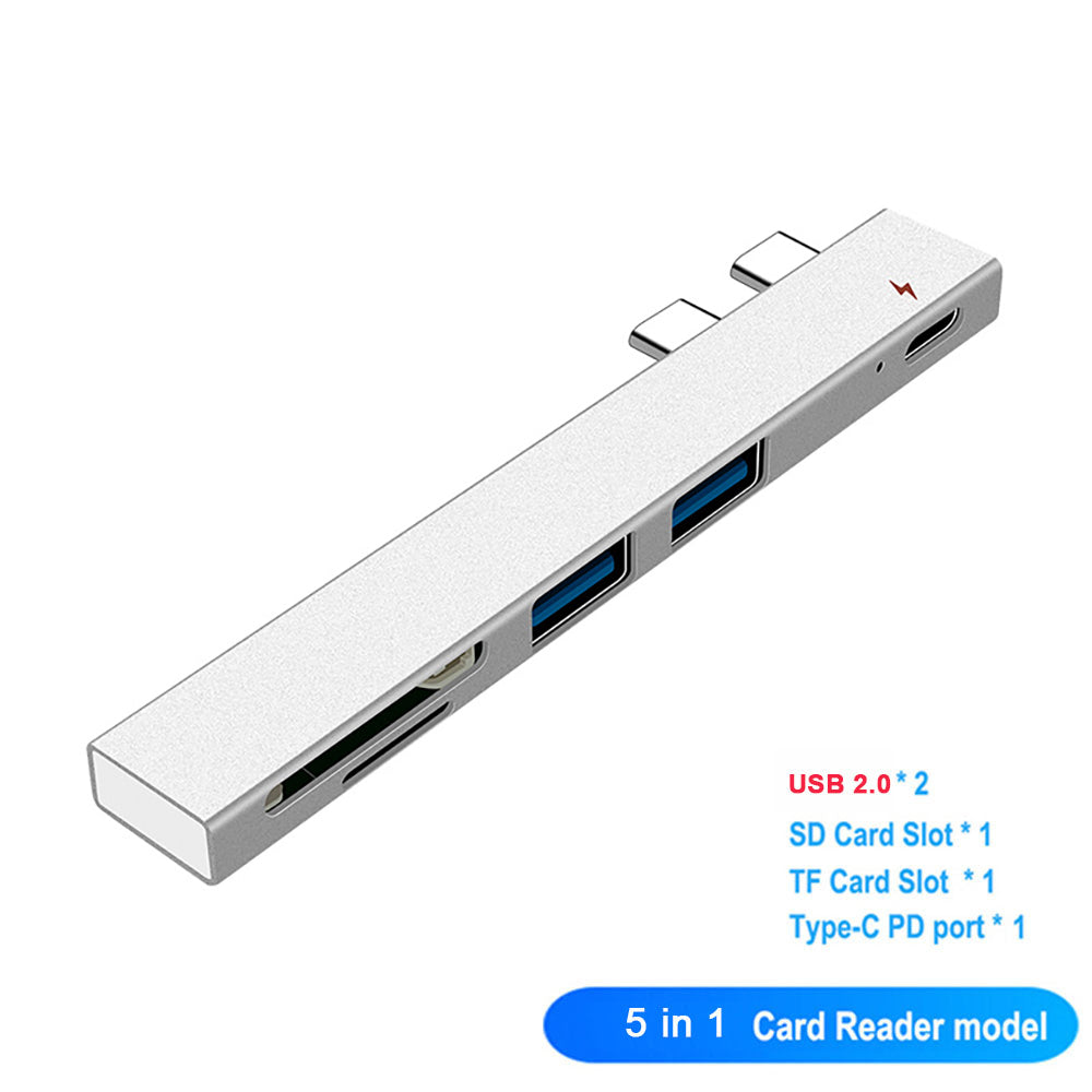 Premium USB-C Hub with HDMI 4K Adapter & Thunderbolt 3: USB 3.1 Type-C to 3.0 Hub - Enhanced Connectivity for Macbook Air/Pro/M3/M2/M1: 16,14,13-inch | 2024/2023/2022/2020 Series Chips