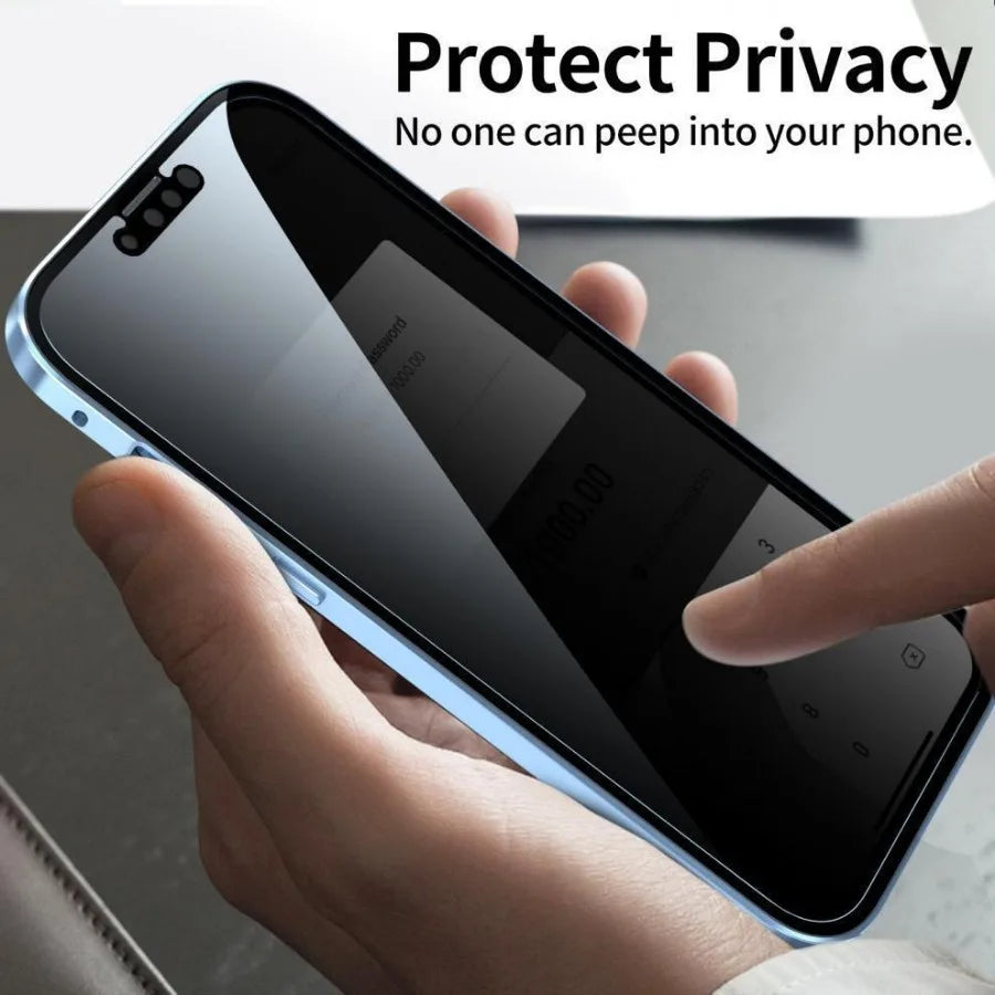 Privatsphäre iPhone Bildschirmschutz - Anti-Spionage Premium Gehärtetes Glas (5 Stück) - Phone Heaven Zone