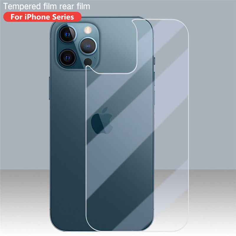 Premium Rückseiten-Gehärtetes Glas für iPhone 151413 Pro MaxPlusMini Hochwertige Schutzglasfolie für Apple iPhone