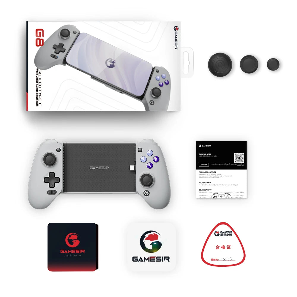 High-Quality G8 Galileo Type C Gamepad: Mobile Controller with Hall-Effect Stick for Smartphone, Apple iPhone, iOS, Android, Samsung, PS Remote Play, Cloud Gaming | Limited Edition