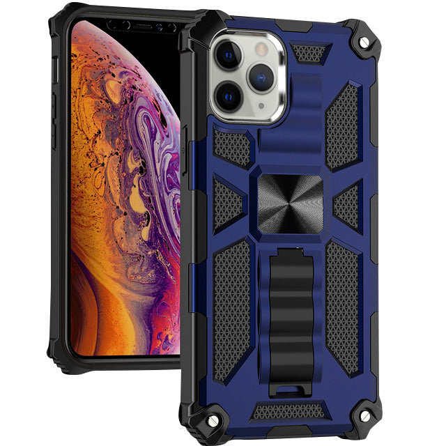 High-Quality Hybrid Military Armor iPhone Case | MagSafe Case for Apple iPhone 16/15/14/13/12 Pro Max Plus Mini with Built-in Stand, Camouflage Cover, 360-Degree Camera Protection, and Screen Protector Phone Cover