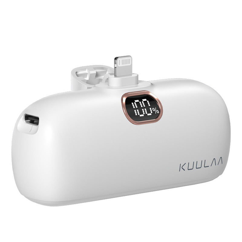 Kuulaa Mini Prämie Power Bank 5000mAh – Power Bank QC PD Schnellaufladen für iPhone 15, 14, 13. Externe Batterie,