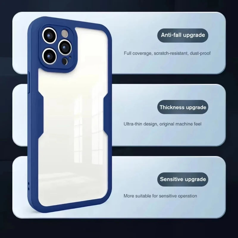 High-Quality Transparent 360-Degree Silicone Protection iPhone Case with MagSafe | 360-Degree Protection and Camera Lens Cover for Apple iPhone 16/16e, 15, 14, 13, 12 Pro Max, Pro, Plus & Mini Cover | Armor Case and Bumper Cover | Premium Phone Case