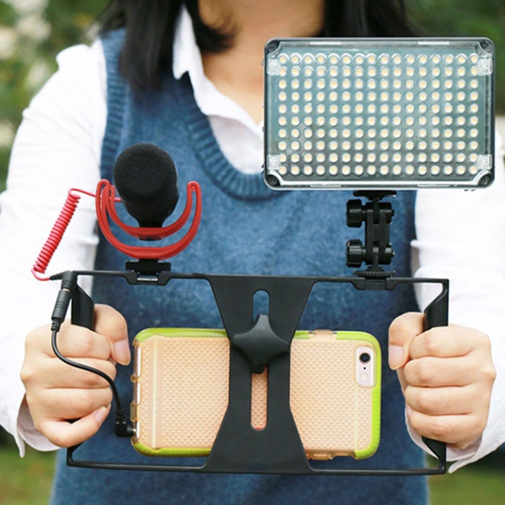 Kamera-Käfig Stabilisator für Smartphones: Filmproduktion Rig & Handgriff Halterung | Premium und Android - Phone Heaven Zone