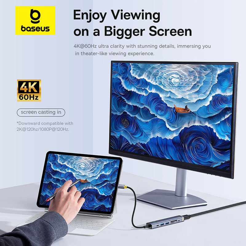 Premium USB C Hub 10Gbps: Typ-C zu HDMI, USB-Adapter, Ethernet-Port, Docking Station für MacBook Air, USB-Splitter – Kompatibel und Leistungsstark - Phone Heaven Zone