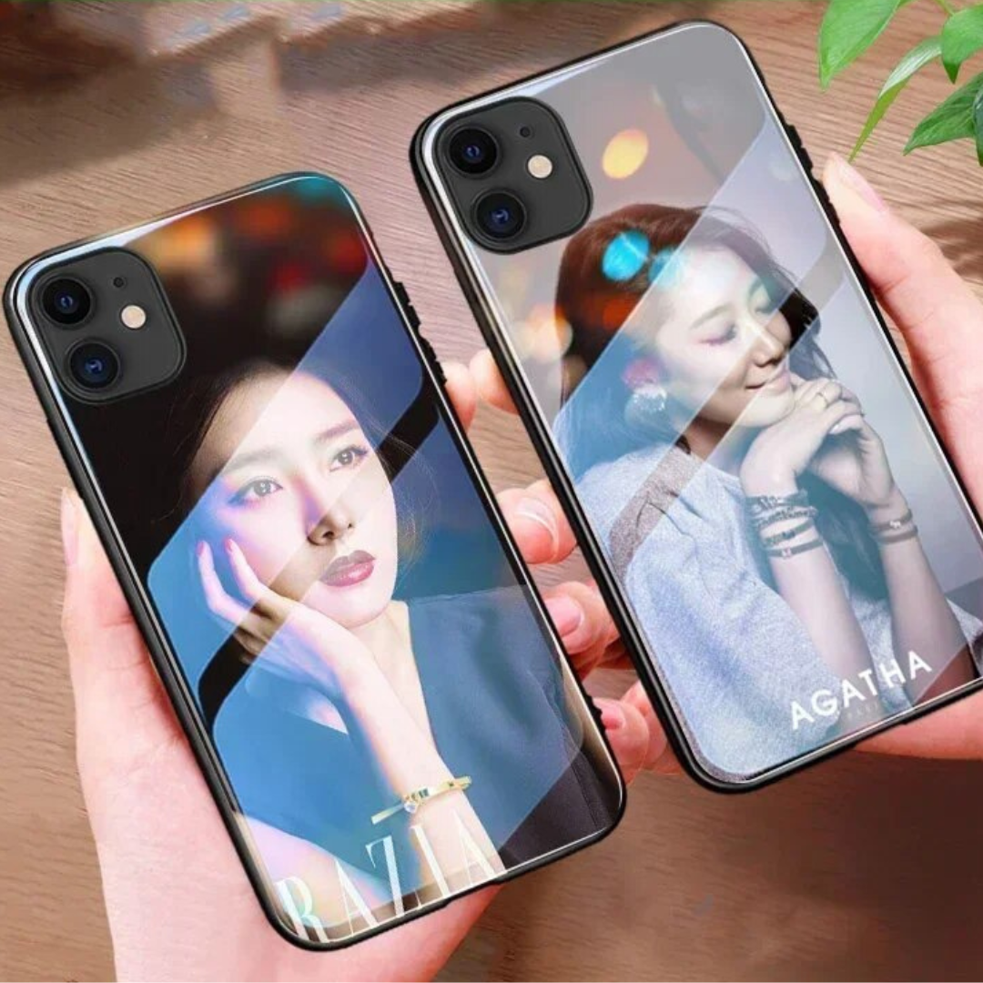 Apple iPhone HĂŒlle Benutzerdefiniertes Foto MagSafe, Kameraprotektion, gehĂ€rtetem Glas iPhone 11 12 13 14 15 Pro Max Plus