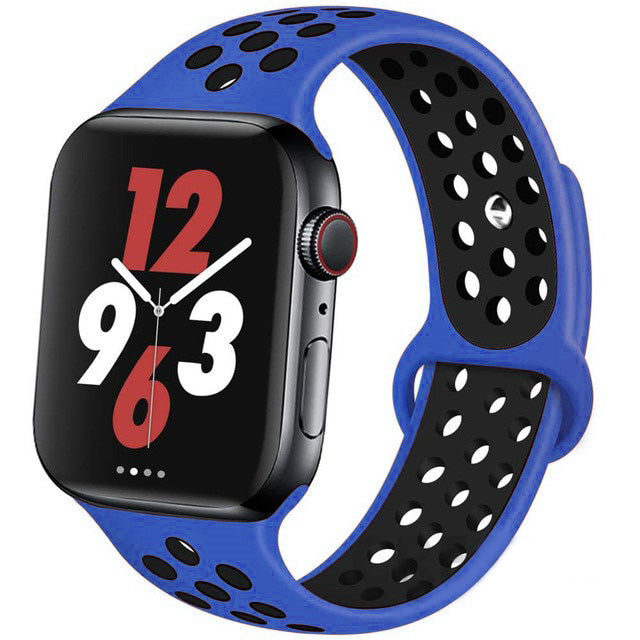 Premium Silikonarmband für Apple Watch 10/9/8/7/6/5/4/3/2/1 & Ultra 2/1, SE: 2024, 2023, 2022, 2021, 2020, 2019, 2018, 2017