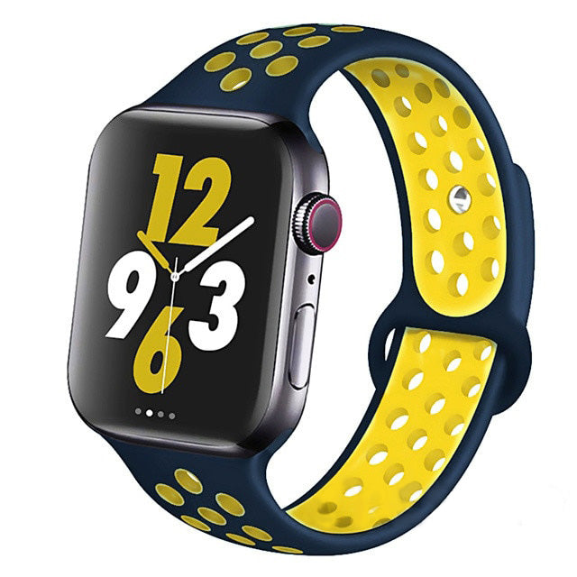 Premium Silikonarmband für Apple Watch 10/9/8/7/6/5/4/3/2/1 & Ultra 2/1, SE: 2024, 2023, 2022, 2021, 2020, 2019, 2018, 2017