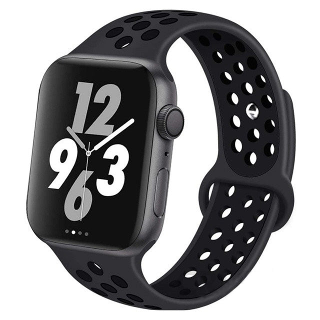 Premium Silikonarmband für Apple Watch 10/9/8/7/6/5/4/3/2/1 & Ultra 2/1, SE: 2024, 2023, 2022, 2021, 2020, 2019, 2018, 2017