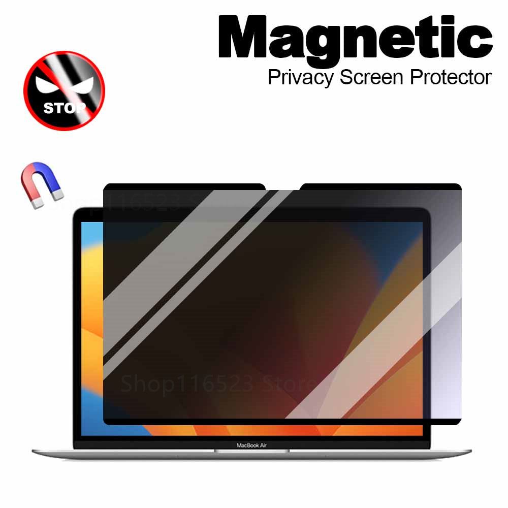 Premium Magnetic Privacy Screen Filter for Macbook MacBook Air/Pro/M3/M2/M1: 16,14,13-inch | 2024/2023/2022/2020 Series | Anti-Spy & Anti-Glare Screen Protector | Privacy Screen Shield - Protects Privacy