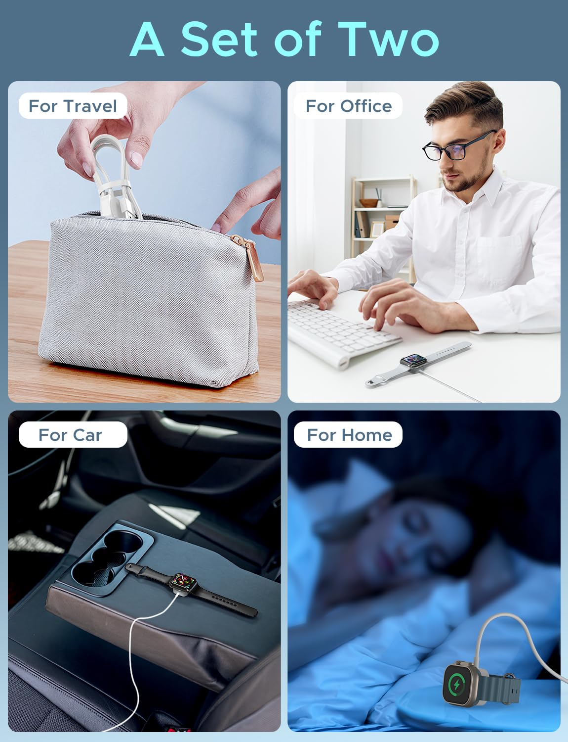 Hochwertiges Kabel für Apple iWatch Wireless Charger Watch 9 8 7 6 Laden | Prämie USB Lightning Ladekabel - Phone Heaven Zone