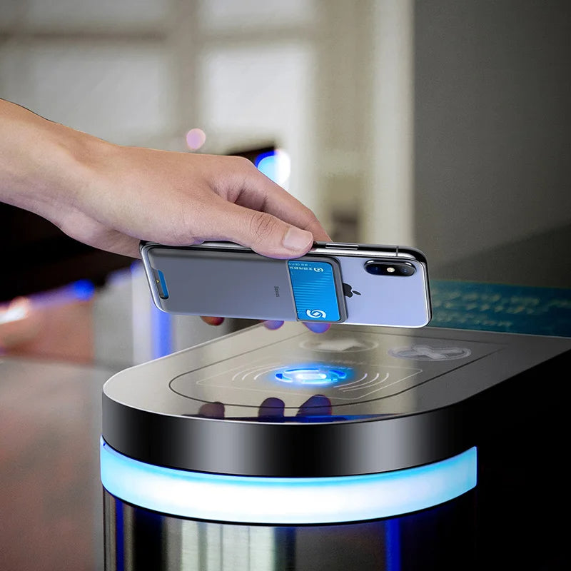 Premium MagSafe Silikon-Telefonkartenhalter: Schlankes Etui mit NetUI für Apple iPhone 15/14/13/12/11 Pro Max/Plus/Mini