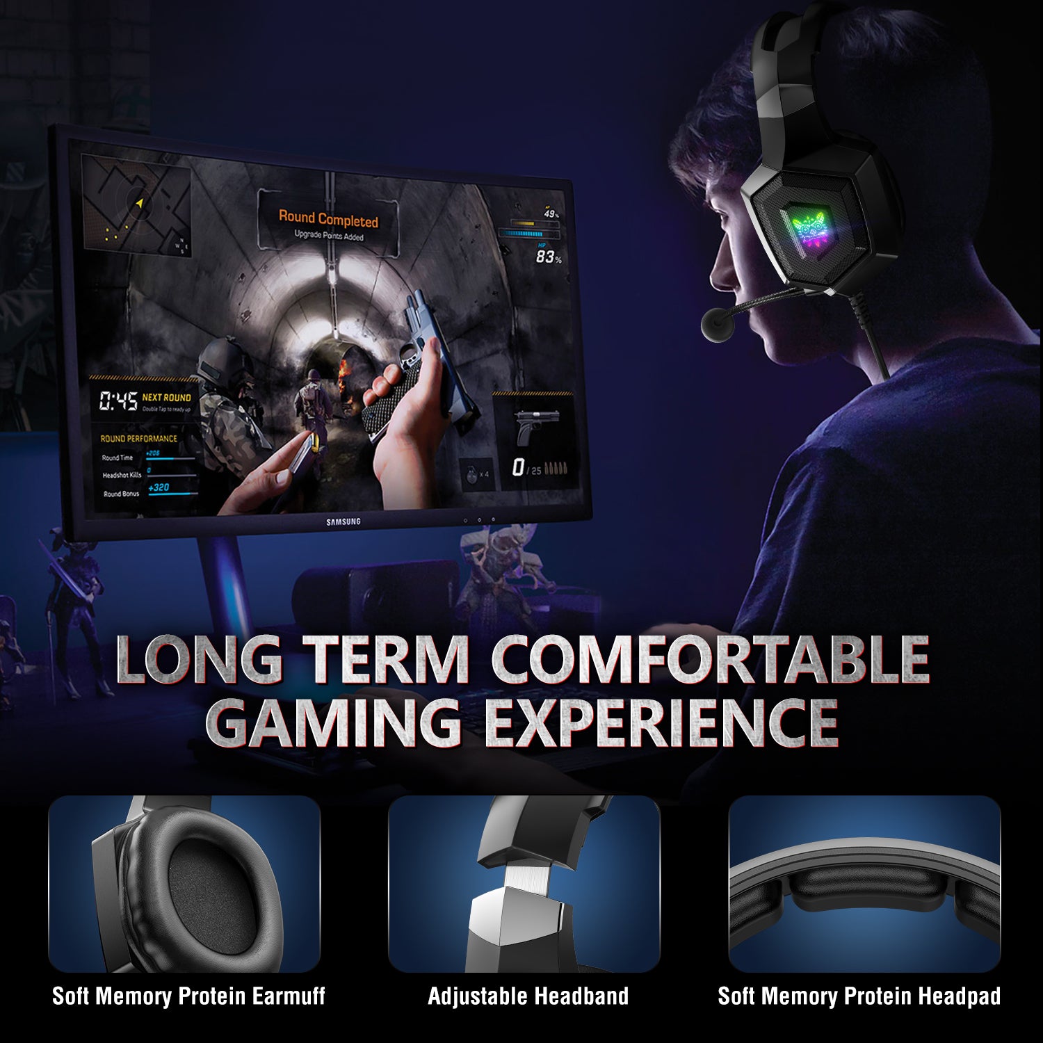 Premium ONIKUMA K19 Gaming-Headset | Kabelgebunden, Geräuschunterdrückung, Mikrofon | Stereokopfhörer | Limitierte Auflage