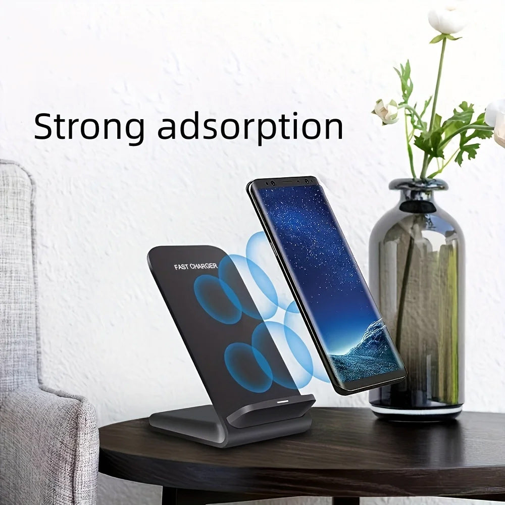 30W Foldable Wireless Charger Stand Pad for Smartphones, Apple iPhone, Samsung, iOS & Android Fast Charging Station Phone Holder