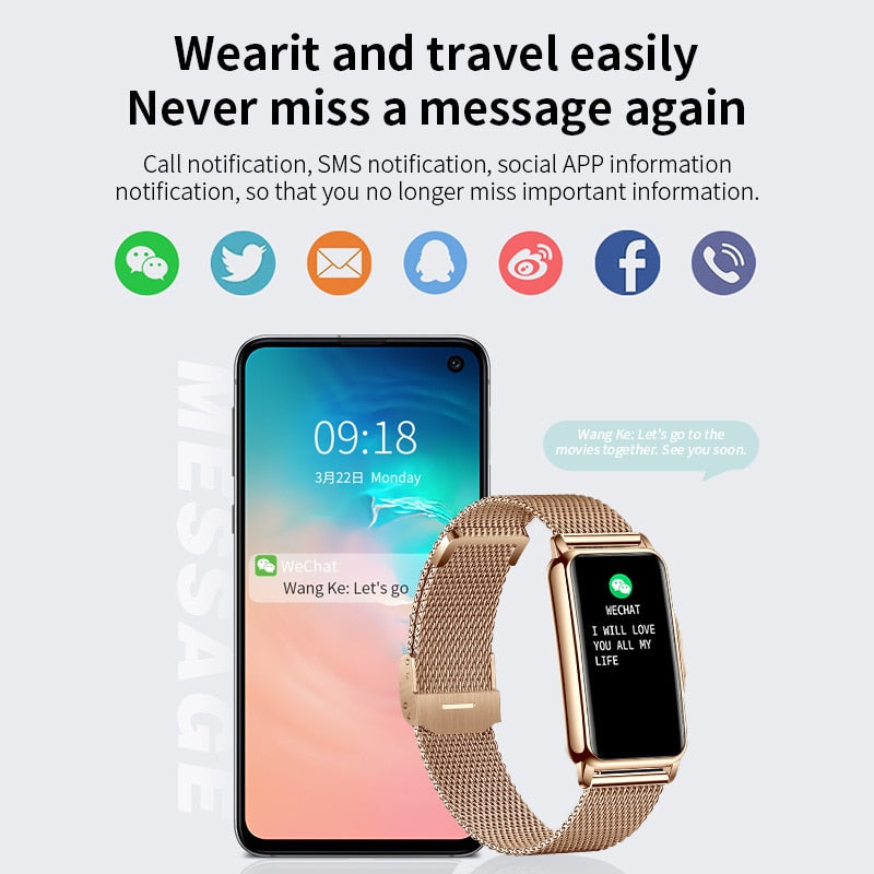 Luxury Damen Smartwatch with Bluetooth Calling, Blood Pressure Monitor, Waterproof Fitness Tracker, Elegant Full Touch Display – Fashion Smartwatch for Women, Luxury Armband, Stylish & Sporty, Health, Daily Use – Compatible with Android & iOS Smartphones