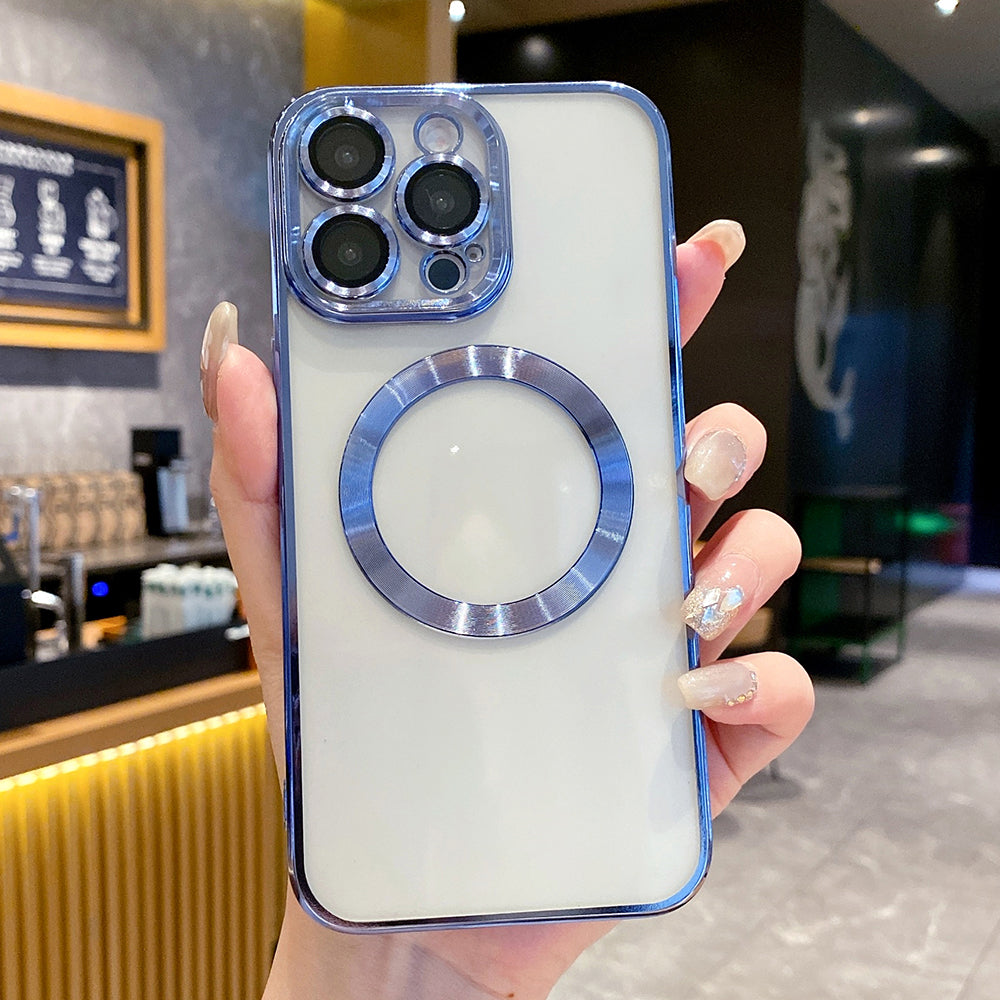 Magnetic Luxury For Apple iPhone 16/15/14/13/12 Pro Max Plus Mini Case Made Of Soft Silicone | Camera Protection, Clear Premium Coating, Magsafe Wireless Charging & Scratch-Resistant