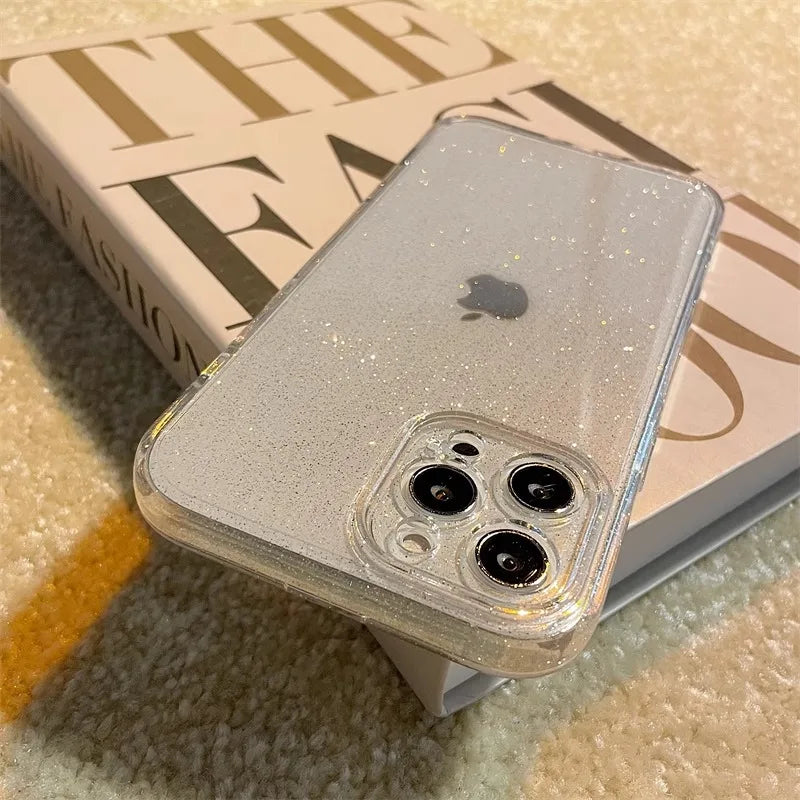 Luxury Bling Glitter Transparent Shockproof Case for Apple iPhone 16/15/14/13/12 Pro Max Plus Mini
| Stylish & Protective