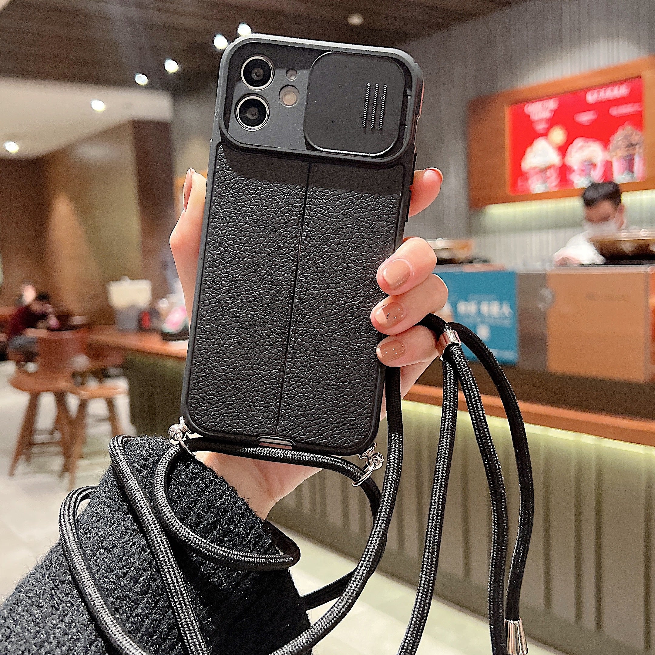 Premium Camera Slider Lens with Luxurious Leather Texture iPhone Case | MagSafe Case with Full Protection and Camera Lens Cover for Apple iPhone 16/15/14/13/12 Pro Max Plus Mini | Heavy Duty Phone Case | Premium Protective Case