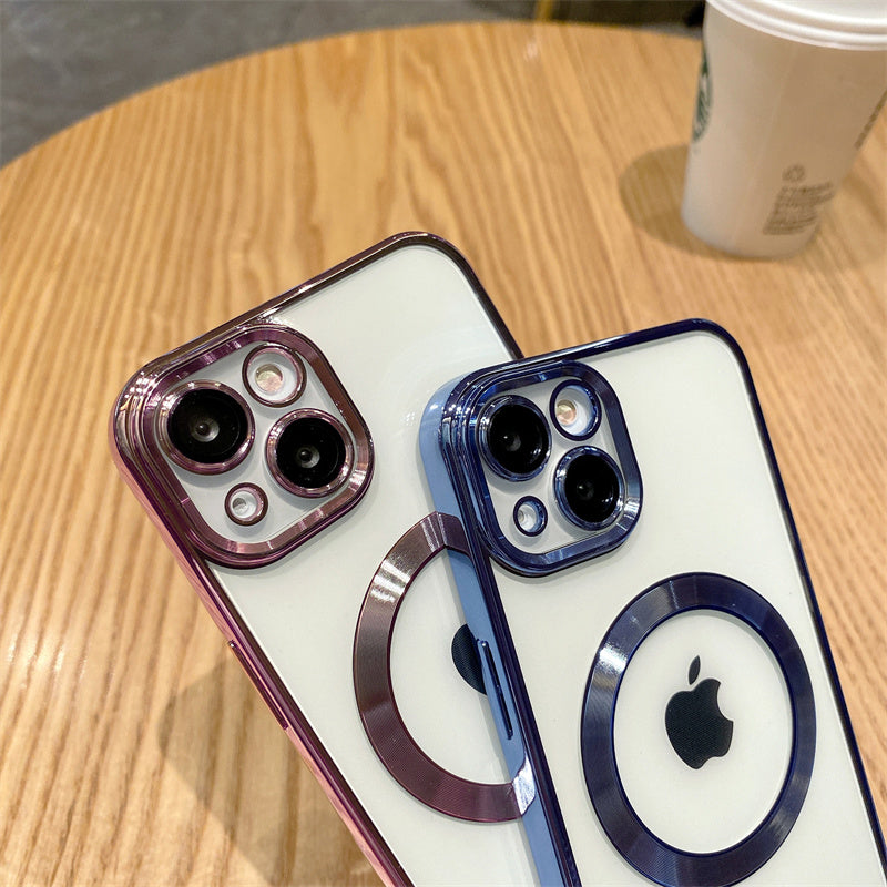 Magnetic Luxury For Apple iPhone 16/15/14/13/12 Pro Max Plus Mini Case Made Of Soft Silicone | Camera Protection, Clear Premium Coating, Magsafe Wireless Charging & Scratch-Resistant