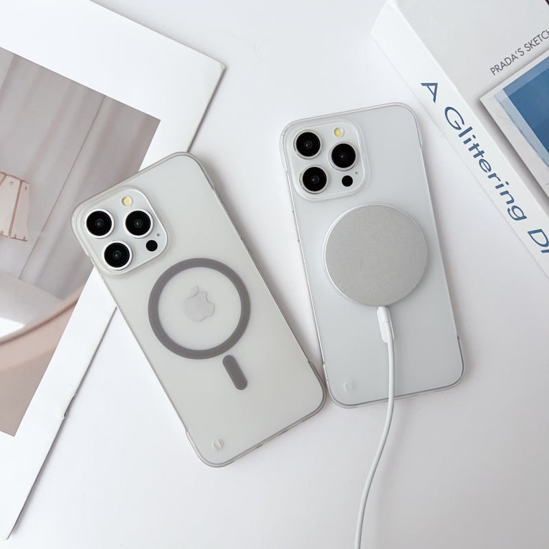 Ultra-Thin Magnetic Transparent For Apple iPhone 16/15/14/13/12 Pro Max Plus Mini Case | Premium Shockproof Slim Frameless Clear Water-Resistant Protective Cover with Magsafe