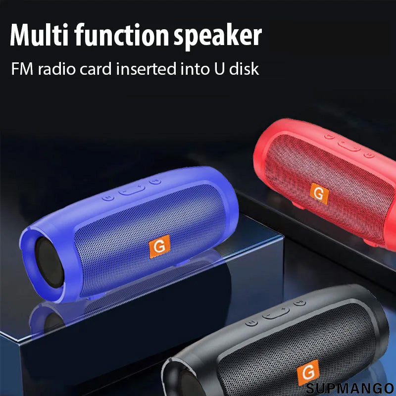 Premium Dual-Speaker Stereo for Outdoor: Portable Subwoofer with TF/USB Playback, FM, Voice Broadcasting | Compatible with Smartphone, Laptop, Tablet, PC, Apple iPhone, iPad, MacBook, iOS, Android, Samsung