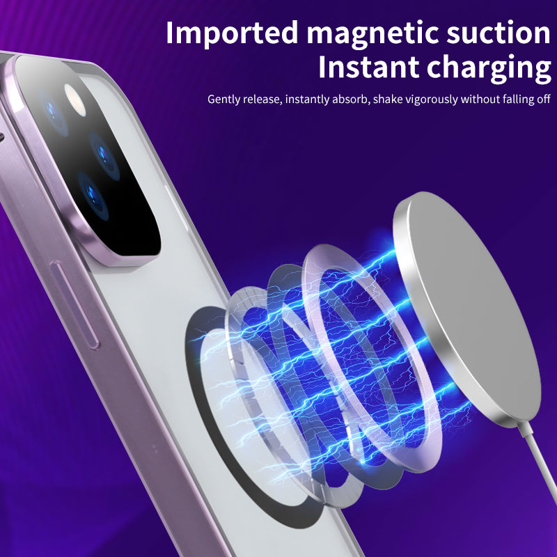 High-Quality iPhone Case with 360° Full Sealed Protection of Glass and Metal | MagSafe-Compatible Protective Case, 360-Degree Protection, Camera Lens Protection for Apple iPhone 16/16e, 15, 14, 13, 12 Pro Max, Pro, Plus & Mini Cover | Armor Bumper Case