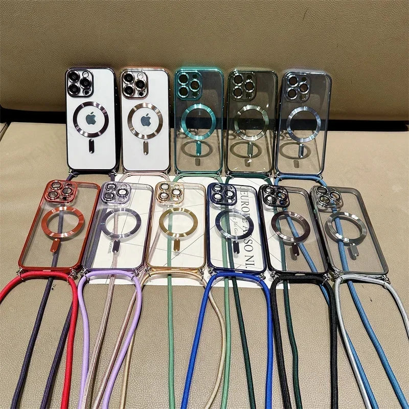 Magnetic Luxury For Apple iPhone 16/15/14/13/12 Pro Max Plus Mini Case Made Of Soft Silicone | Camera Protection, Clear Premium Coating, Magsafe Wireless Charging & Scratch-Resistant