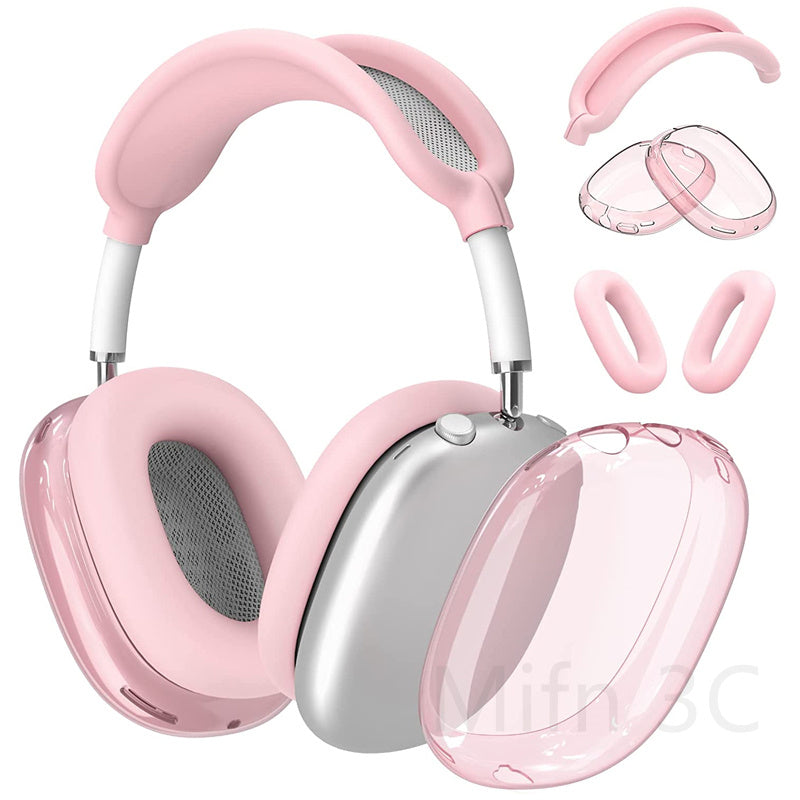 Premium TPU Protective Case for Apple AirPods Max Shockproof & Scratch-Resistant Transparent Headphone Case | Soft, Transparent Cover - Premium Protection for Wireless Headphones