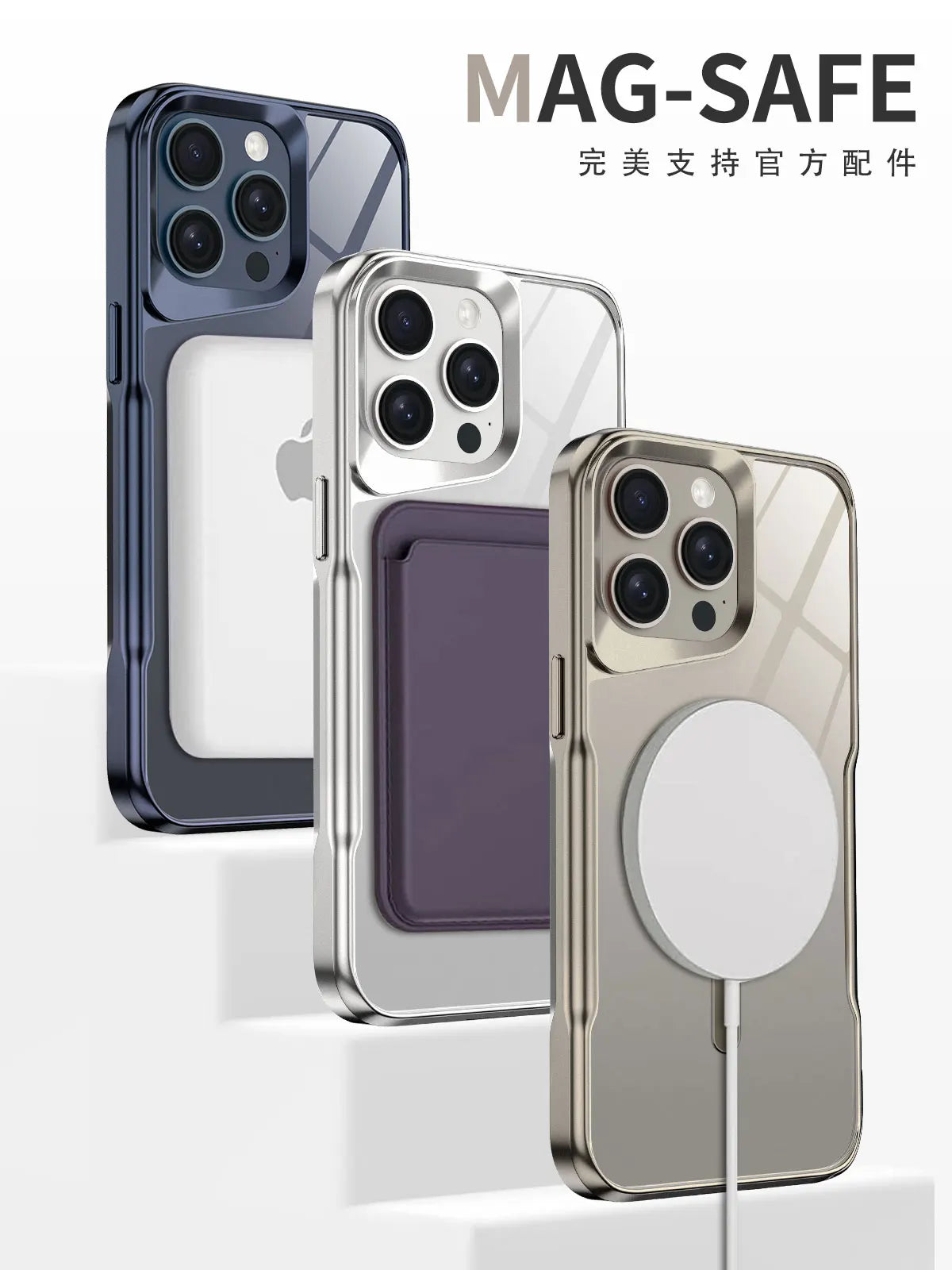 Premium iPhone Case Clear HD | Magnetic MagSafe & Wireless Charging | Shockproof Transparent Hybrid Armor with Camera Lens Protection for Apple iPhone 16/16e, 15, 14, 13, 12 Pro Max, Pro, Plus & Mini Cover