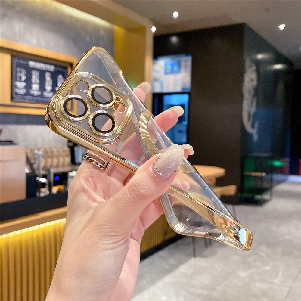 Magnetic Luxury For Apple iPhone 16/15/14/13/12 Pro Max Plus Mini Case Made Of Soft Silicone | Camera Protection, Clear Premium Coating, Magsafe Wireless Charging & Scratch-Resistant