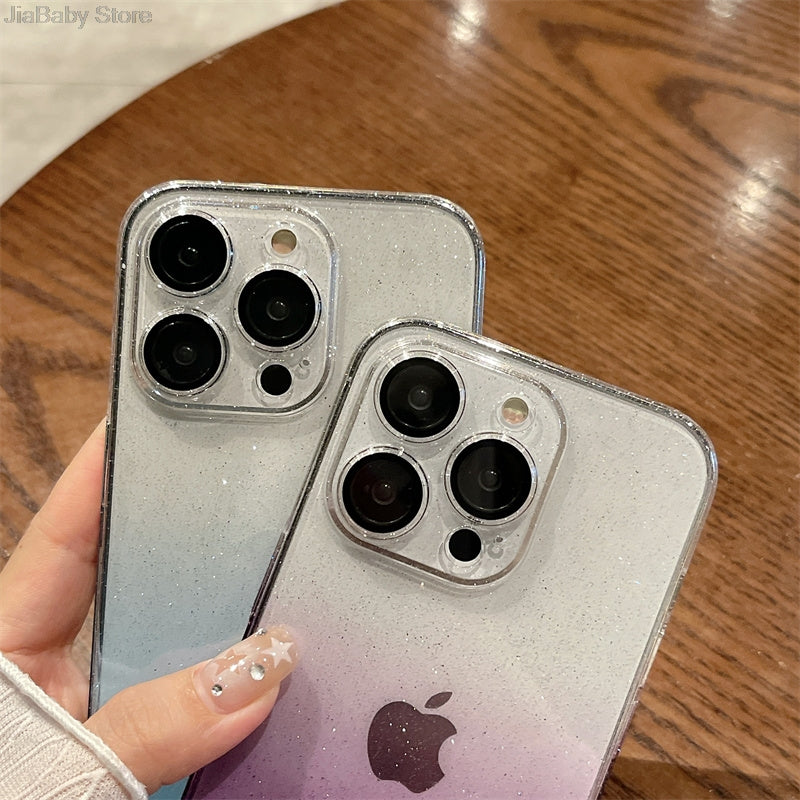 Luxury Bling Glitter Transparent Shockproof Case for Apple iPhone 16/15/14/13/12 Pro Max Plus Mini
| Stylish & Protective