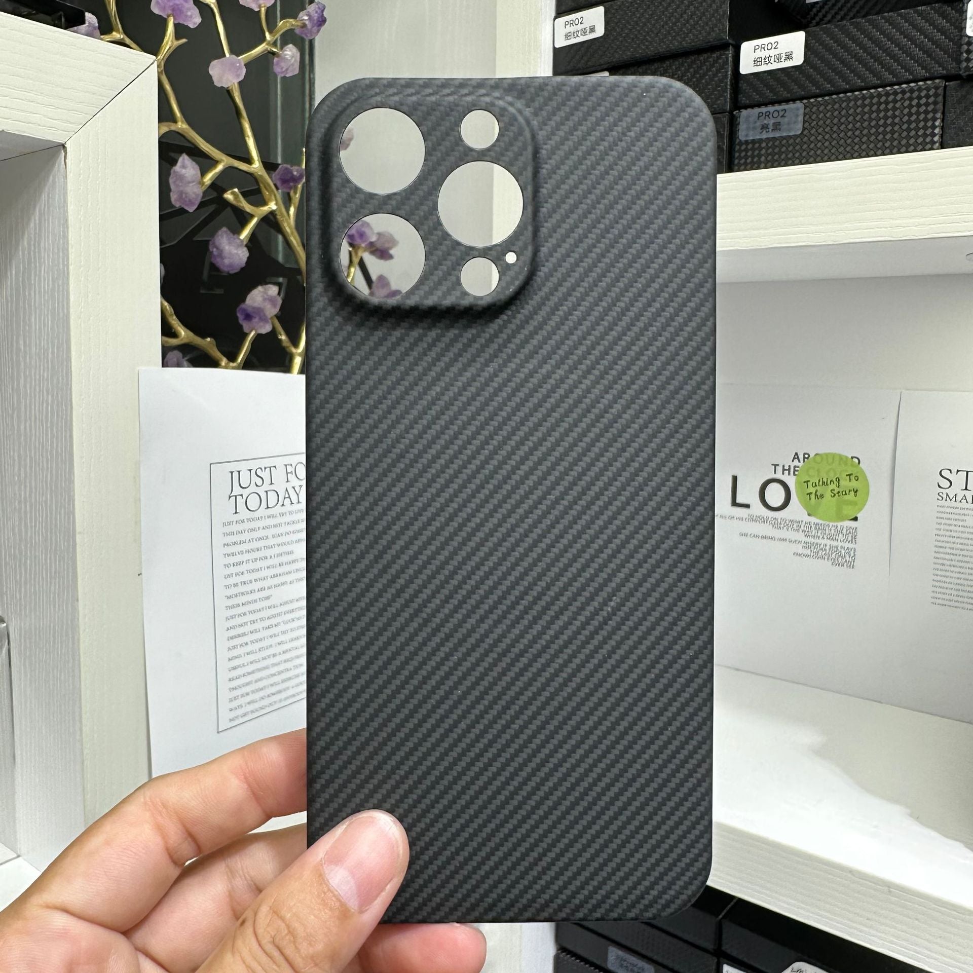 Premium Apple iPhone Case | MagSafe Compatible, Camera Lens Protection, Screen Protection | Ultra Thin, Shockproof, Magnetic, Full All-Around Protection Cover – Carbon Fiber Texture, Soft TPU, Lightweight, Waterproof, Anti-Scratch, Anti-Fingerprint