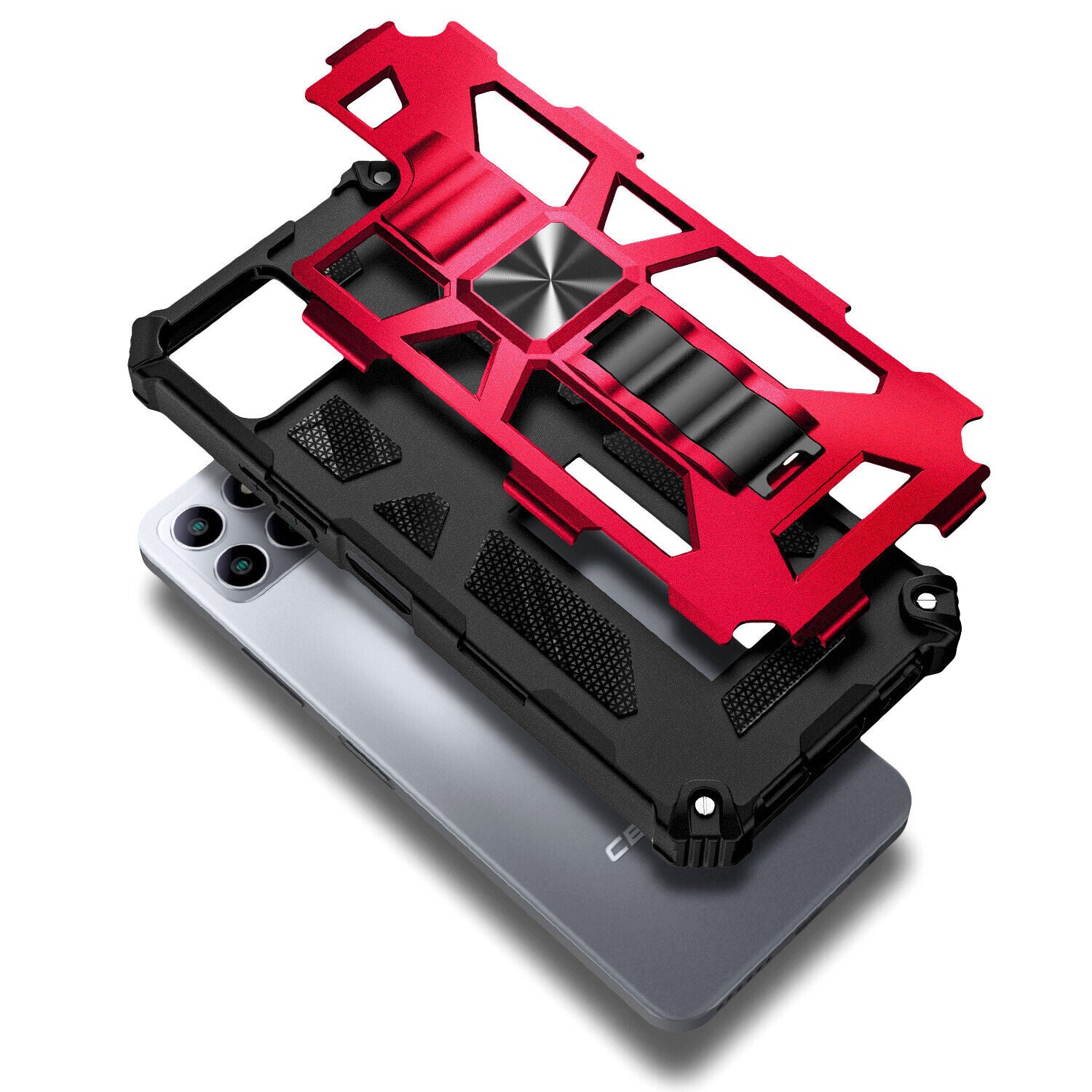 High-Quality Hybrid Military Armor iPhone Case | MagSafe Case for Apple iPhone 16/15/14/13/12 Pro Max Plus Mini with Built-in Stand, Camouflage Cover, 360-Degree Camera Protection, and Screen Protector Phone Cover