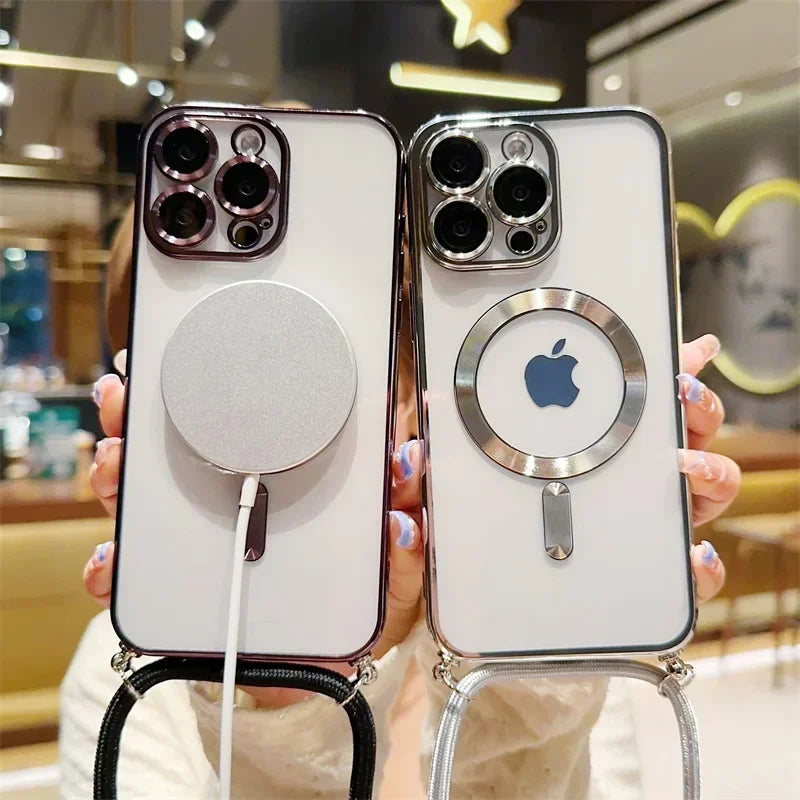 Magnetic Luxury For Apple iPhone 16/15/14/13/12 Pro Max Plus Mini Case Made Of Soft Silicone | Camera Protection, Clear Premium Coating, Magsafe Wireless Charging & Scratch-Resistant