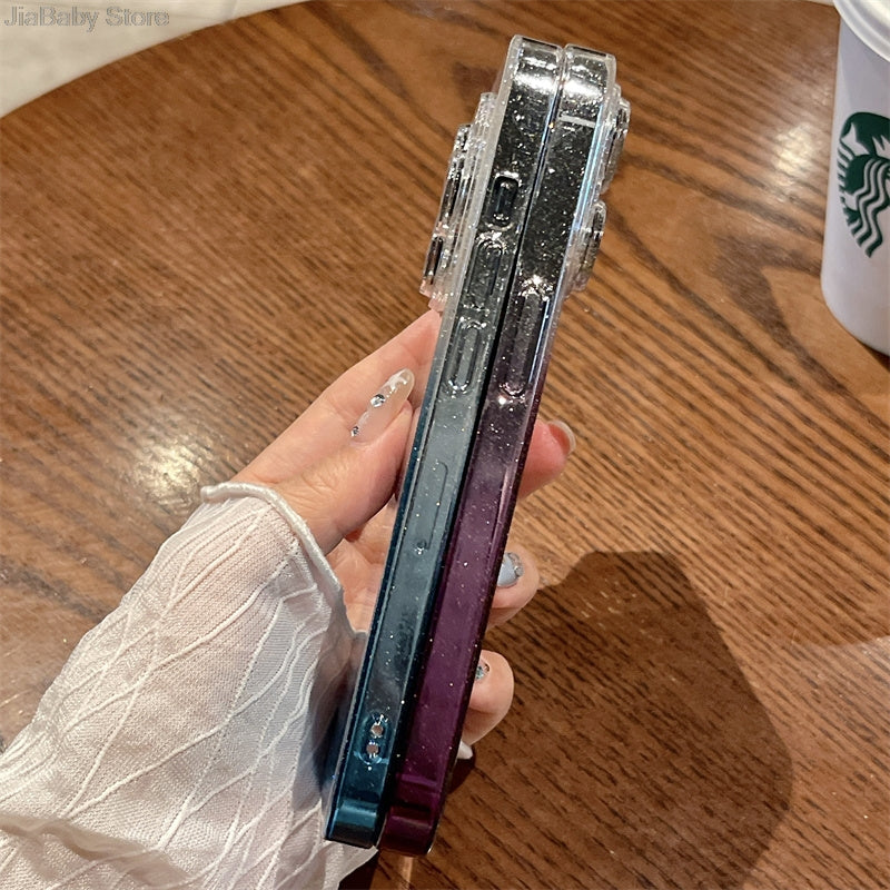 Luxury Bling Glitter Transparent Shockproof Case for Apple iPhone 16/15/14/13/12 Pro Max Plus Mini
| Stylish & Protective