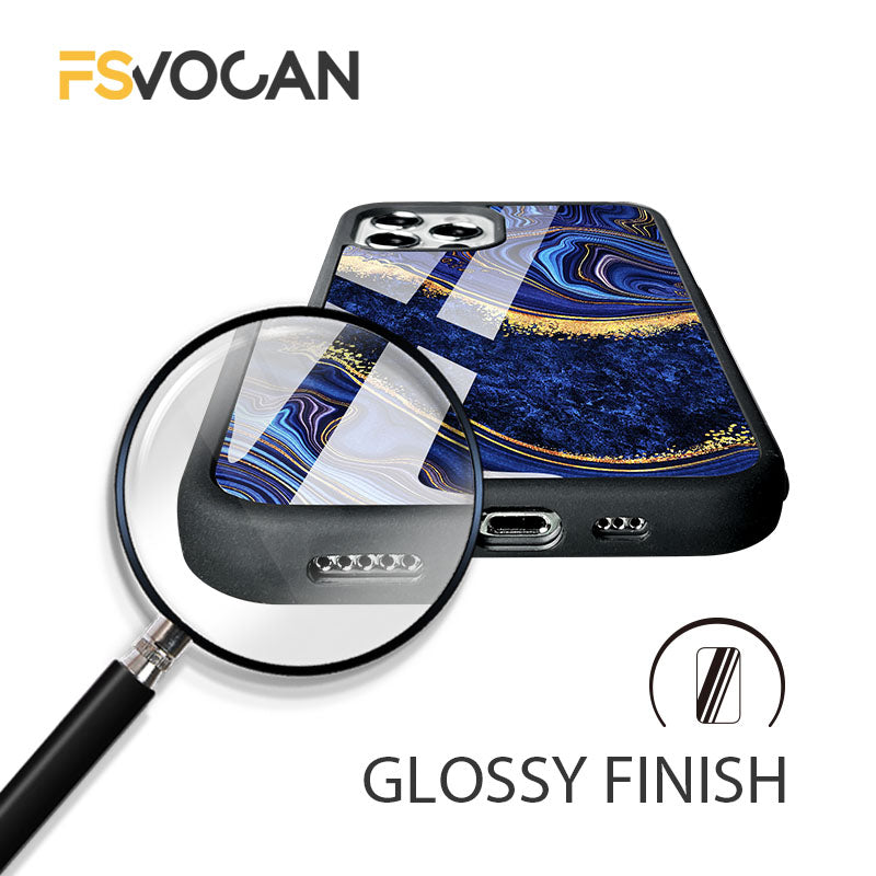 Luxury Gold Frame Marble iPhone Case Shockproof Cover | MagSafe Phone Case for Apple iPhone 16/15/14/13/12 Pro Max Plus Mini | Camera Protector, Cover & Armor Protective Case