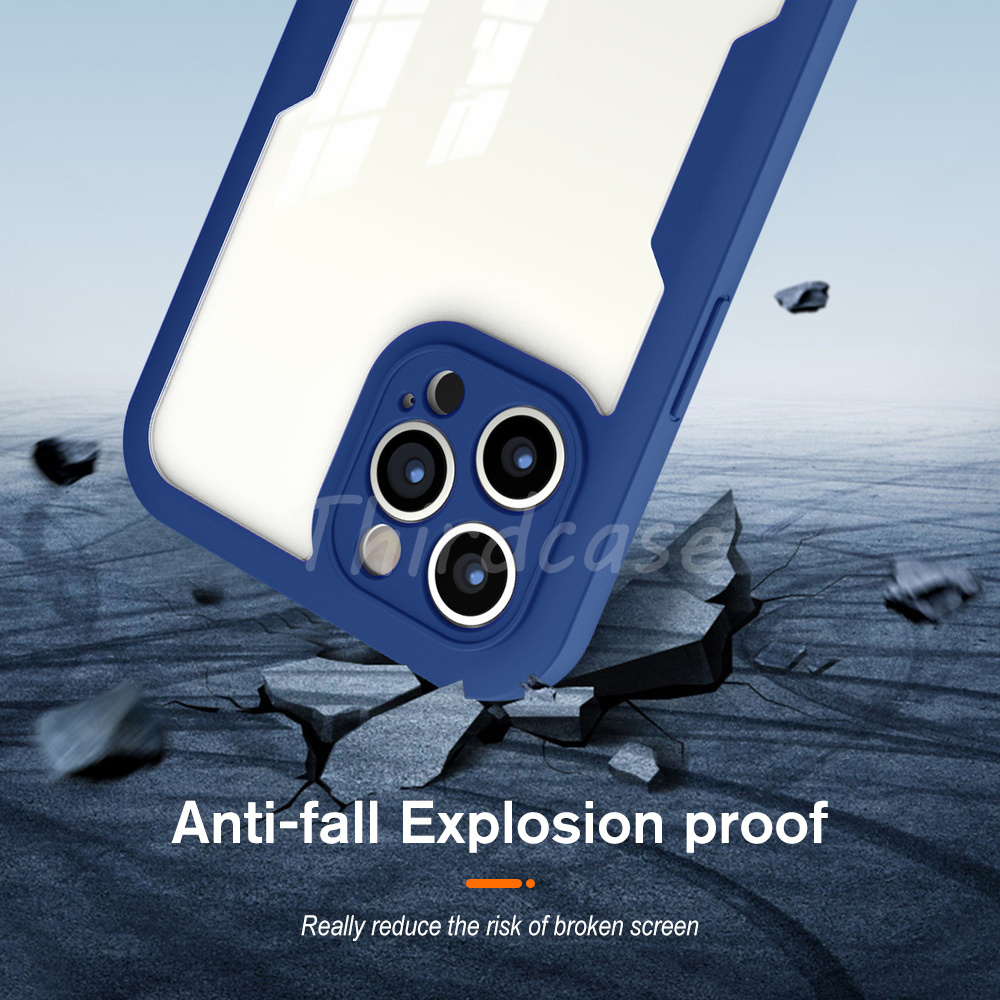 High-Quality Transparent 360-Degree Silicone Protection iPhone Case with MagSafe | 360-Degree Protection and Camera Lens Cover for Apple iPhone 16/16e, 15, 14, 13, 12 Pro Max, Pro, Plus & Mini Cover | Armor Case and Bumper Cover | Premium Phone Case