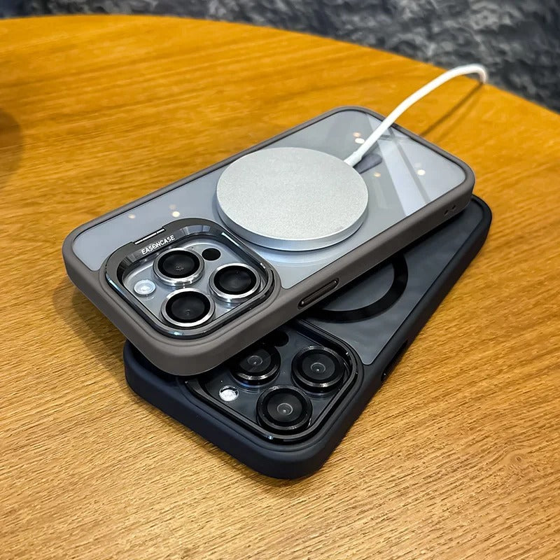 Premium iPhone Case Clear HD | Magnetic MagSafe & Wireless Charging | Shockproof Transparent Hybrid Armor with Camera Lens Protection for Apple iPhone 16/16e, 15, 14, 13, 12 Pro Max, Pro, Plus & Mini Cover