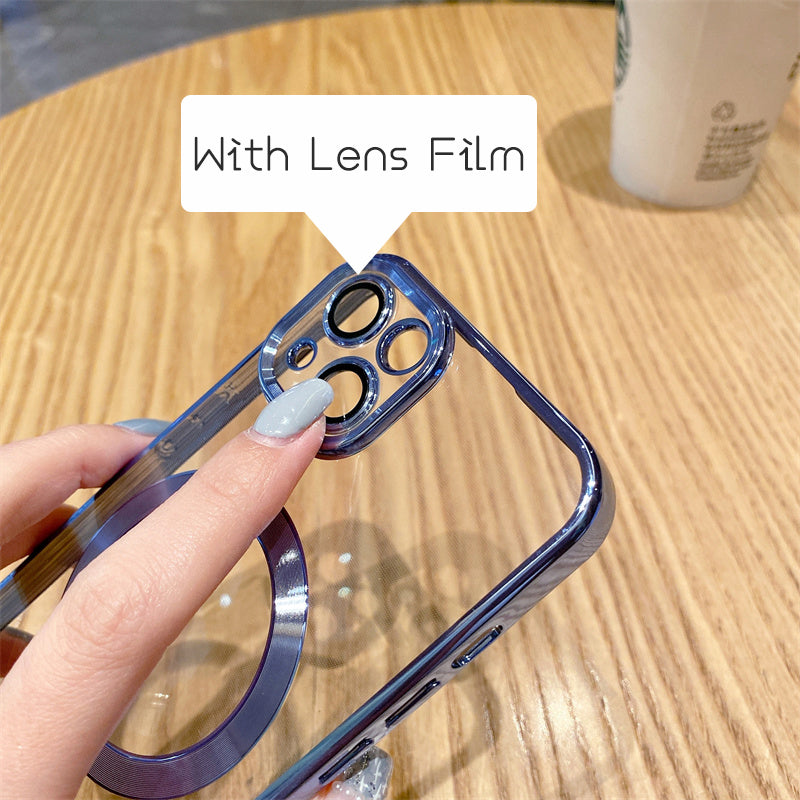 Magnetic Luxury For Apple iPhone 16/15/14/13/12 Pro Max Plus Mini Case Made Of Soft Silicone | Camera Protection, Clear Premium Coating, Magsafe Wireless Charging & Scratch-Resistant