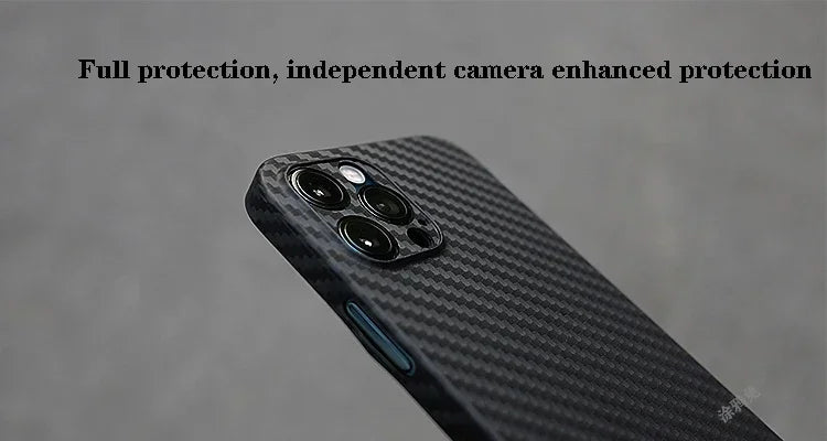 Premium Apple iPhone Case | MagSafe Compatible, Camera Lens Protection, Screen Protection | Ultra Thin, Shockproof, Magnetic, Full All-Around Protection Cover – Carbon Fiber Texture, Soft TPU, Lightweight, Waterproof, Anti-Scratch, Anti-Fingerprint