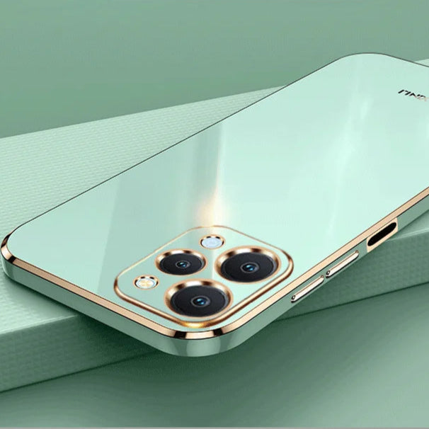 High-Quality Solid Color Square Coating: Glossy, Shockproof Silicone iPhone Case | MagSafe Case with 360-Degree Protection and Camera Lens Protection for iPhone 16/15/14/13/12 Pro Max, Plus, Mini Cover | Armor Case and Bumper Cover Protective Case