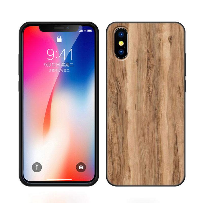 Luxury iPhone Case Made of Solid Wood Bamboo and Metallic with Smooth Brown Wood Grain | MagSafe Case with 360-Degree Protection & Camera Lens Cover for Apple iPhone 16/16e, 15, 14, 13, 12 Pro Max, Pro, Plus & Mini Cover | Shockproof Phone Case